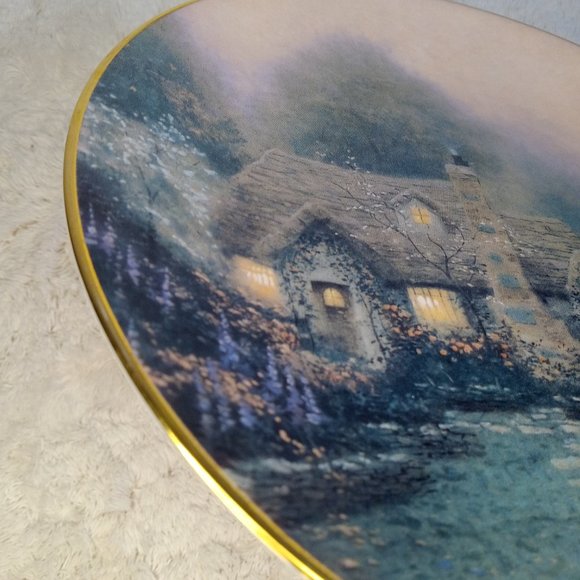 Thomas Kinkade Limited Edition Cottage Plates ( Set of Two) - Picture 12 of 12